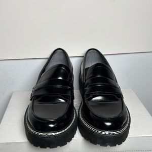 Calvin Klein Suzie Casual Lug Sole Black Loafers